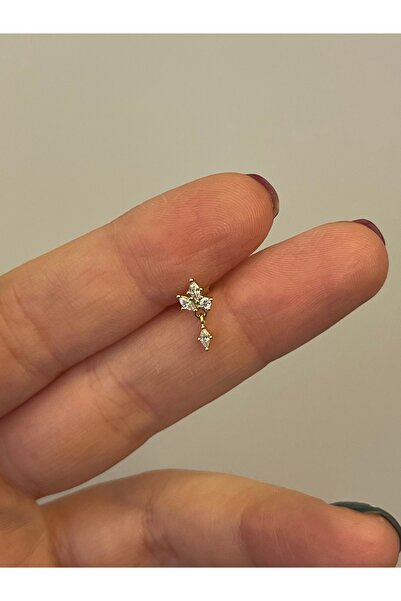 denizden silver Gümüş sallantılı piercing