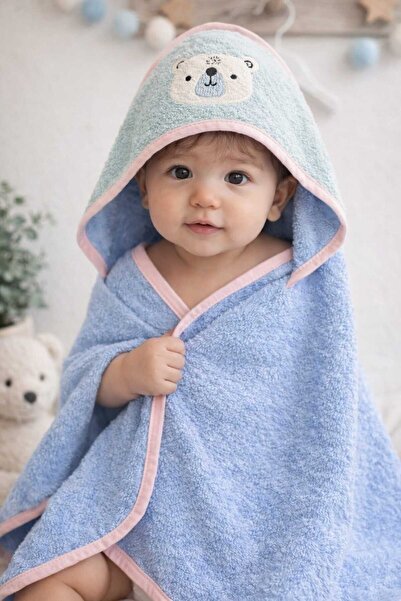 krm kerem bebe 75*75cm 100% Cotton Embroidered with Head & Soft & Water Absor...