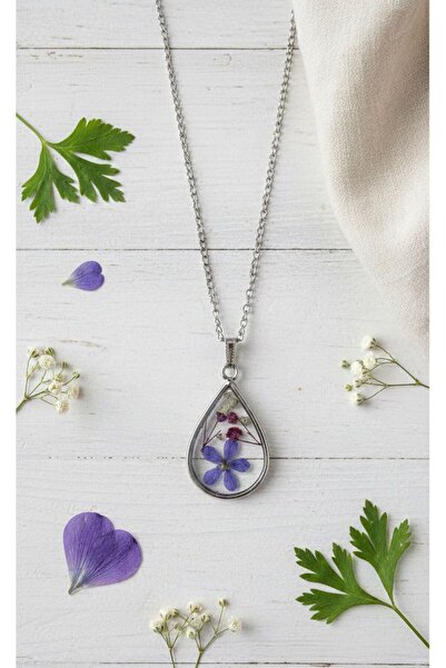 Markasız ucuz Beni Unutma Çiçeği Gerçek Çiçekli Epoksi El Yapımı Doğal Tasarı...