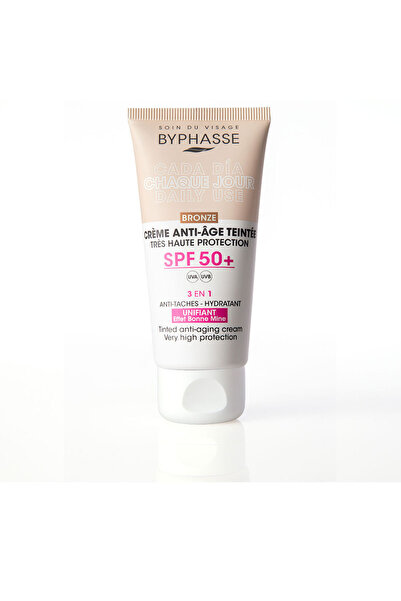BYPHASSE Crema Facial Antiedad Con Color Spf50 Bronze 50ml