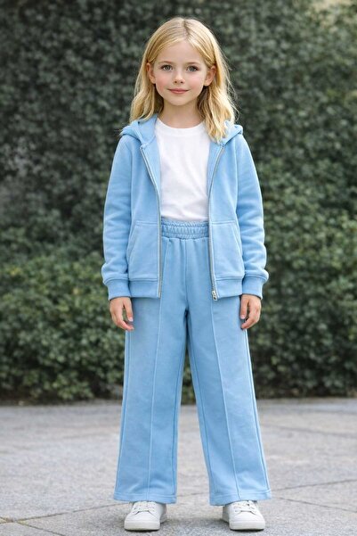 BEBEĞİME ÇORAP Girl's Green Tracksuit Set