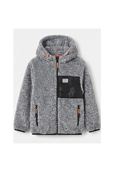 NANİCA Erkek Çocuk Garnili Peluş Hırka 1 - 5 Yaş