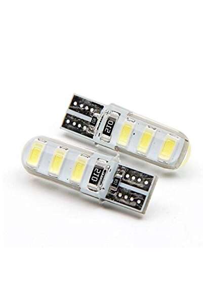 MOTOLİNAS Sinyal Ampul Dipsiz 12V Çakar Modlu LED Beyaz Işık 2 Adet
