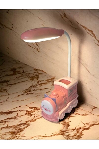 Home Tren Figürlü iki fonksiyonlu Kalemlik Bölümlü Masa Ve Gece Lambası Şarj ...