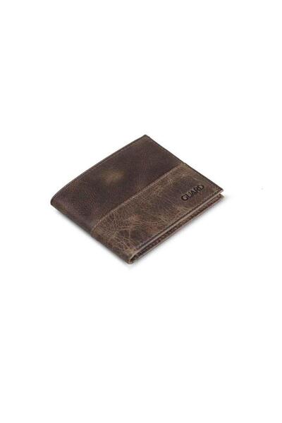 GUARD Antique Brown Thin Classic Leather Men's Wallet