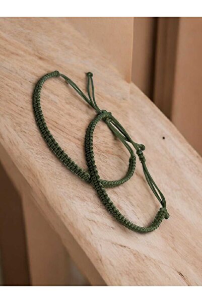 henahera accessory 2'li Çift Bilekliği Sonsuz Düğüm Bağı Makrome Örme El Yapı...