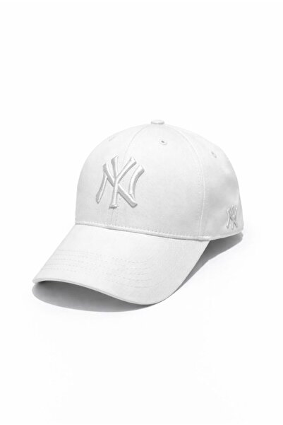 MSA Unisex Baseball Ny Embroidered Hat White-White