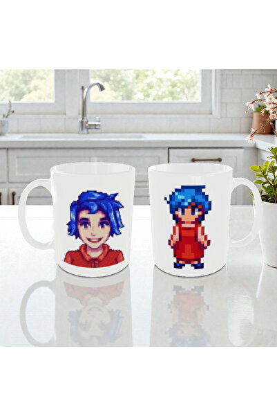 ALPŞAN TİCARET Stardew Valley Emily Pixel Art Mug - Gamer Gaming Themed Coffe...