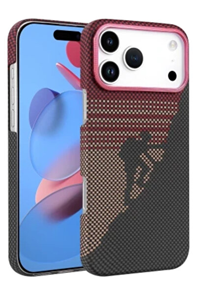 cepmoda iPhone “17 Pro” Vega Magsafe Thin Hard Fiber Cover/Case - Red