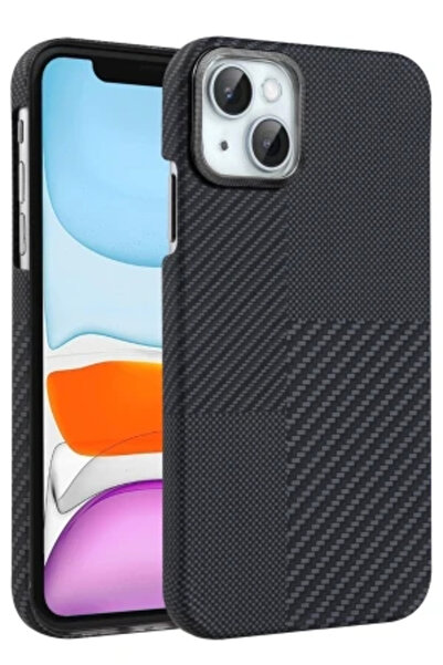 cepmoda iPhone “13 / 14” Vega Magsafe Thin Hard Fiber Cover/Case - Black