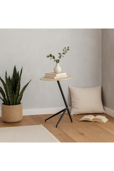 Palma homez Modern design side table – 50×39×65 cm – Beige