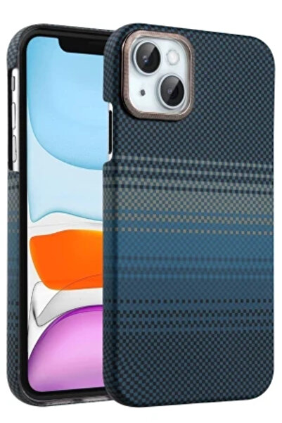 cepmoda iPhone “13 / 14” Vega Magsafe Thin Hard Fiber Cover/Case - Blue