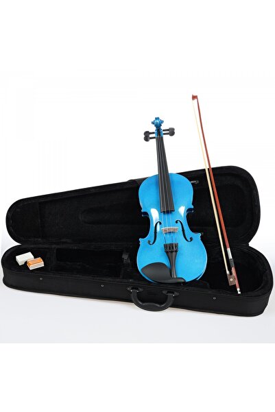 Almira CNM3000-BL Mavi Keman (4/4) | Renkli Tasarım Kutu ve Yay Dahil Öğrenci...