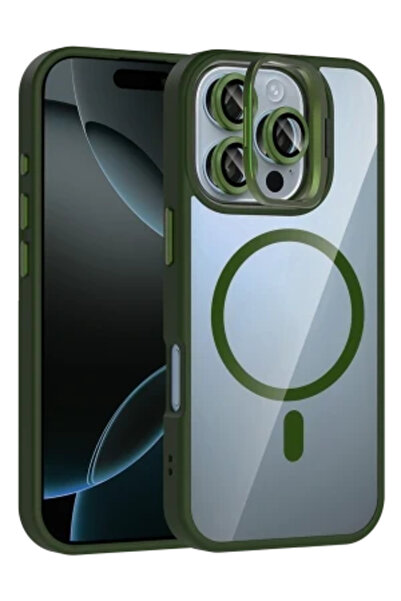 cepmoda حافظة آيفون 16 برو ماكس - فاخرة مع ماج سيف، مع حامل للكاميرا (هدية وا...