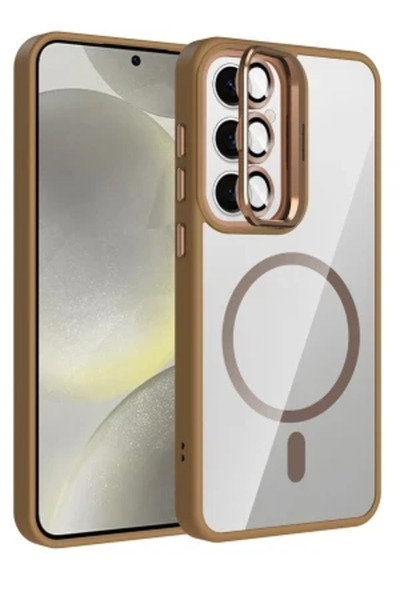 cepmoda حافظة سامسونج 'إس25 إف إي' - فاخرة متوافقة مع ماج سيف، مع حامل للكامي...