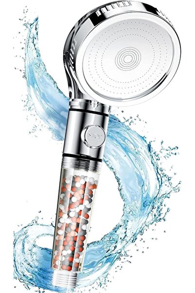Generic High Pressure Shower Head with Water Softener and Impurities Filter f...