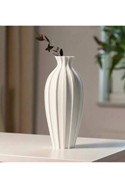 ENOVA HOME مزهرية زخرفية عصرية مضلعة