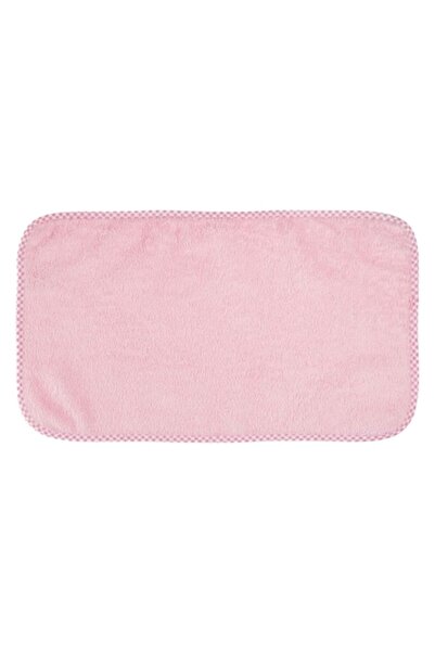 OEM Pink Cotton Towel with Checkered Edge 50x30cm