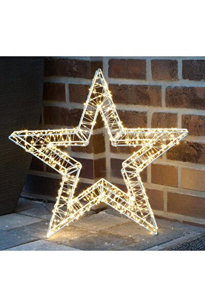 Toybox ضوء نجمة LED – ضوء زخرفي أبيض دافئ، أضواء رمضان لتزيين المنزل