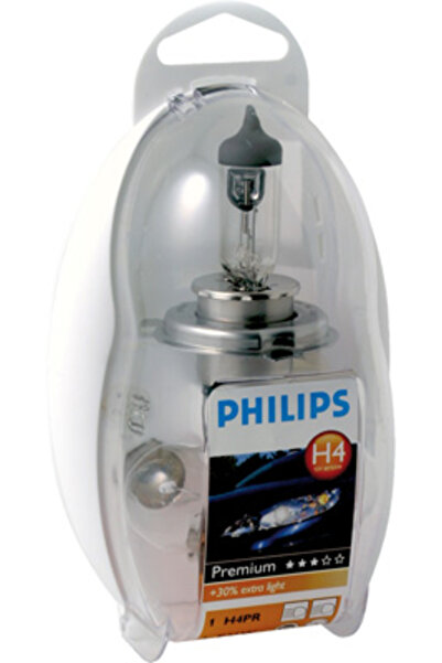 Philips Ev Aydınlatmaları Set of spare car bulbs H4 Philips Easykit 12V Philips