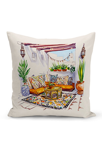 Bertille Home غطاء وسادة مطبوع رقميًا مزدوج الجوانب من سلسلة رمضان (غطاء سرير...