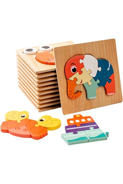 Generic Andanna Wooden Puzzle - 8 Pieces Montessori Educational Toys for Kids...