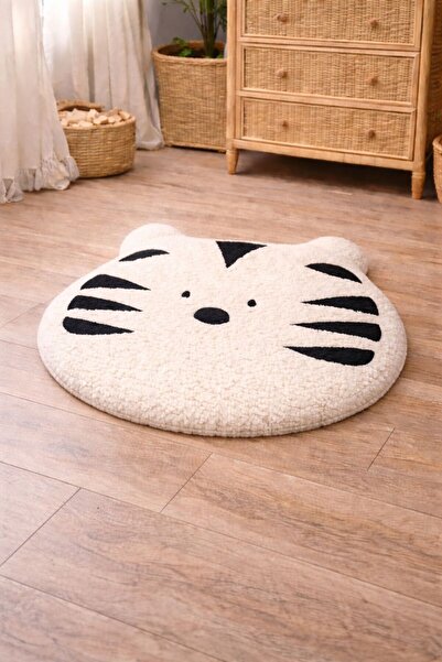 Cherry Bloom Cotton Zebra Teddy Play Mat Play Cushion Baseless Double-Sided T...