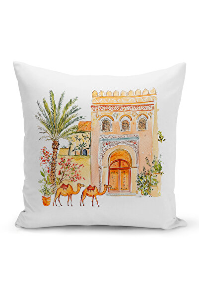 Bertille Home غطاء وسادة مطبوع رقميًا مزدوج الجوانب من سلسلة رمضان (غطاء سرير...