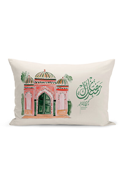 Bertille Home غطاء وسادة مطبوع رقميًا مزدوج الجوانب من سلسلة رمضان (غطاء سرير...