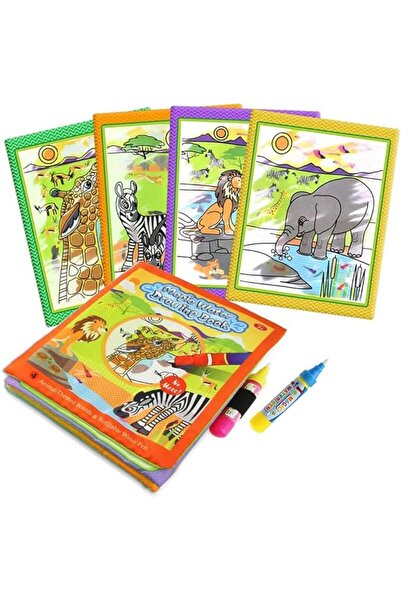 Generic Magic Water Coloring Book with Animal Drawings for Kids