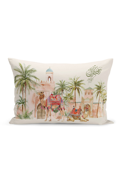 Bertille Home Ramadan Series Double Sided Digital Printed Throw Pillow Case (...