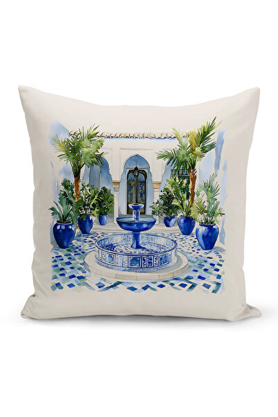 Bertille Home غطاء وسادة مطبوع رقميًا مزدوج الجوانب من سلسلة رمضان (غطاء سرير...