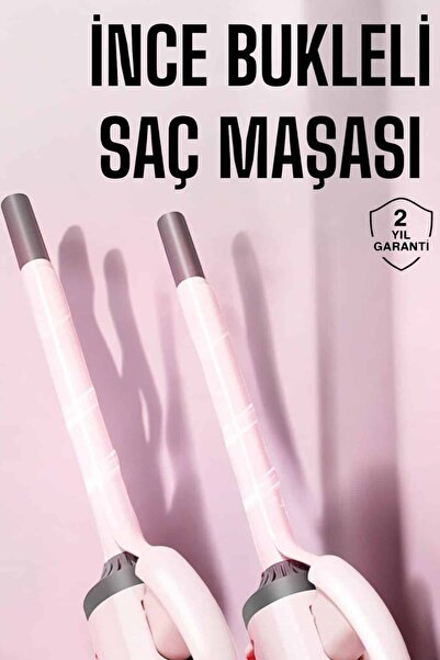 lowell home Hair Curling Iron 10mm Thin Curl Portable Hair Curling Wand - Loh...