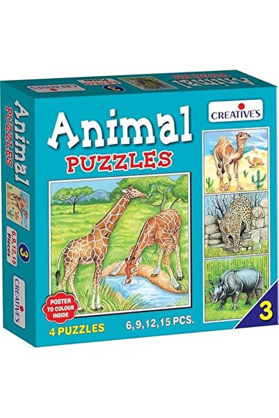 Generic أحجية الحيوانات رقم 3 من كرييتيف إديوكيشنال (15 قطعة)، للأطفال