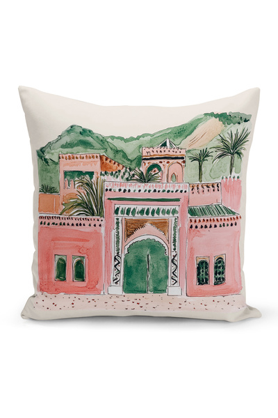 Bertille Home غطاء وسادة مطبوع رقميًا مزدوج الجوانب من سلسلة رمضان (غطاء سرير...