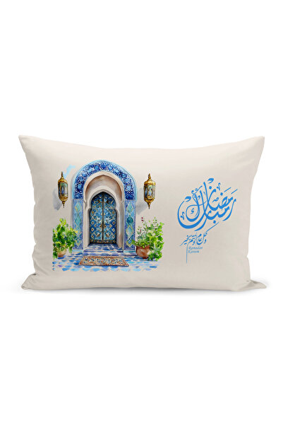 Bertille Home غطاء وسادة مطبوع رقميًا مزدوج الجوانب من سلسلة رمضان (غطاء سرير...