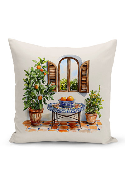 Bertille Home غطاء وسادة مطبوع رقميًا مزدوج الجوانب من سلسلة رمضان (غطاء سرير...