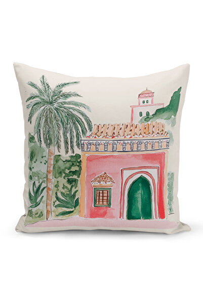 Bertille Home غطاء وسادة مطبوع رقميًا مزدوج الجوانب من سلسلة رمضان (غطاء سرير...