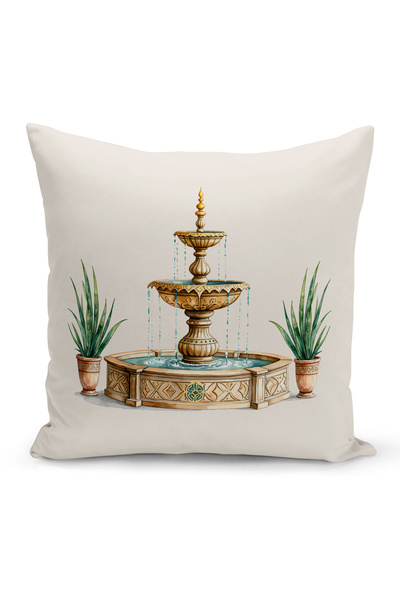 Bertille Home غطاء وسادة مطبوع رقميًا مزدوج الجوانب من سلسلة رمضان (غطاء سرير...