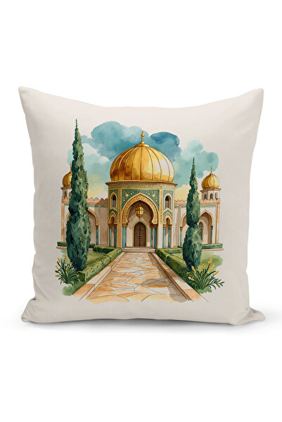Bertille Home Κάλυμμα μαξιλαριού ριχτάρι σειράς Ramadan διπλής όψης με ψηφιακ...