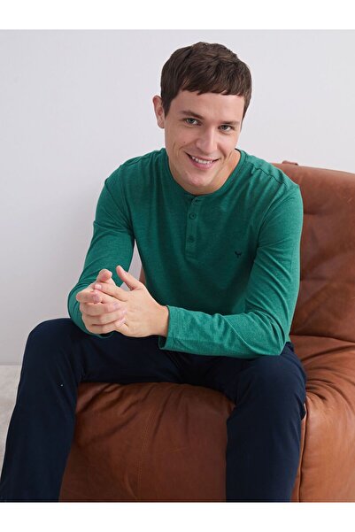 LC Waikiki Crew Neck Long Sleeve Men's Pajama Top