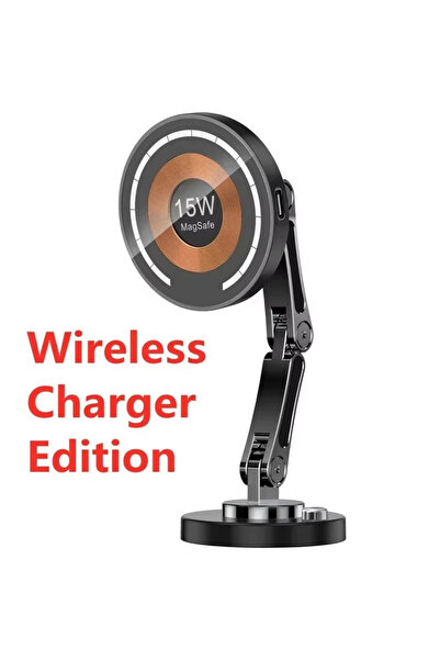 Vikefon Charging Magnetic Car Wireless Charger Stand Magnet Car Mount Fast Ch...