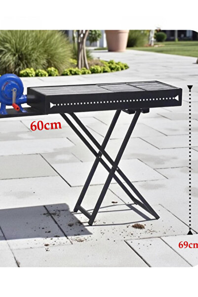 BEC39 شواية فحم احترافية قابلة للطي بمروحة يدوية