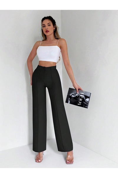 DUUE FASHİON Γυναικείο κλασικό υφασμάτινο παντελόνι