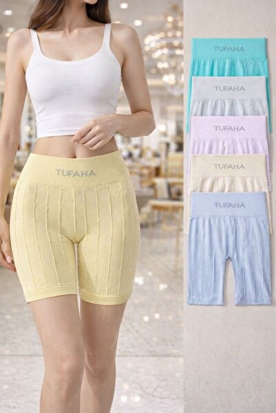 TUFAHA Women's high-waisted tights, comfortable for everyday wear, 6 pieces, ...