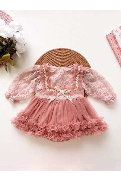 daisybelluna ALWİN kız bebek dantel detaylı tül elbise