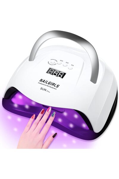 NAILGIRLS UV LED Nail Lamp, 168W Fast UV Light for Nails Gel Polish