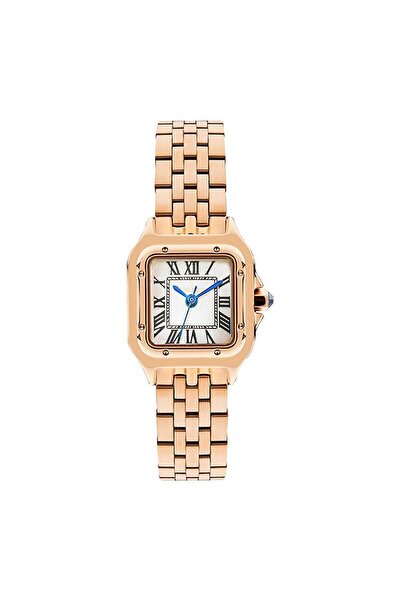 Essence Kadın Kol Saati Rose Gold Paslanmaz Çelik Kordon Beyaz Kadran 5ATM