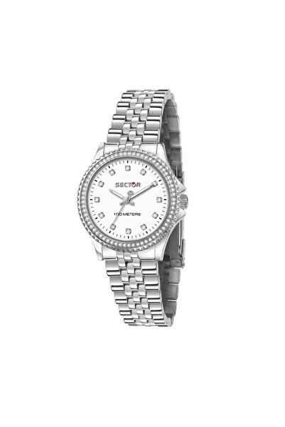 Sector Watch R3253161538, silver stainless steel, white dial, 32mm case, crys...
