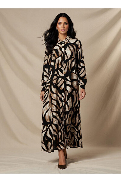 Iconic Printed Shirt Dress with Collar